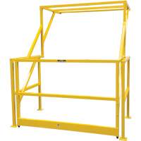 Mezzanine Safety Gate, 70" L x 77" H, 78" Raised, Yellow Pathway Supply LP