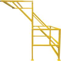 Mezzanine Safety Gate, 70" L x 77" H, 78" Raised, Yellow Pathway Supply LP