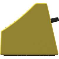 Cale de roue ultra-robuste pour l'exploitation mini&egrave;re Checkers Safety sans support, PEHD, Jaune, 14-1/2" la x 17-1/2" p x 16" h Pathway Supply LP