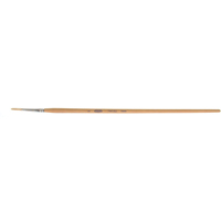 Pinceau de forme ronde en soies blanches pures pour marquage, Largeur de la brosse de 9/64", Soie blanche, Manche &agrave; Bois Pathway Supply LP