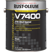 High-Performance V7400 System 340 VOC DTM Alkyd Enamel, Black, High-Gloss, Gallon Pathway Supply LP