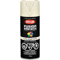 Fusion All-In-One Spray Paint, Dover White, Gloss, 12 oz., Aerosol Can Pathway Supply LP