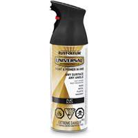 Universal&reg; Enamel Paint & Primer In One, Black, Very Flat, Aerosol Can Pathway Supply LP