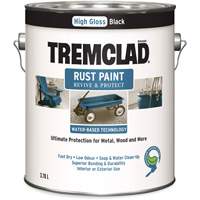 Tremclad&reg; Water-Based Rust Paint, 3.78 L, Gallon, Black Pathway Supply LP