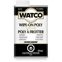 Watco&reg; Wipe-on Poly Stain, 473 ml, Clear, Gloss Pathway Supply LP