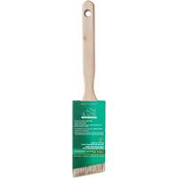 Brosse de pouce &agrave; angle One Coat, Soie blanche, Manche Bois, Largeur de 2" Pathway Supply LP