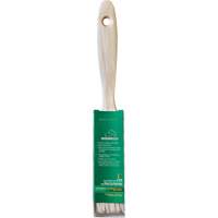 Pinceau pour murs et moulures One Coat, Soie blanche, Manche Bois, Largeur de 1" Pathway Supply LP