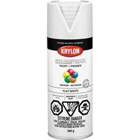 Appr&ecirc;t + peinture COLORmaxx, Blanc, Tr&egrave;s mat, 12 oz, Canette a&eacute;rosol Pathway Supply LP