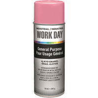 Industrial Work Day Paint, Pink, Gloss, 10 oz., Aerosol Can Pathway Supply LP