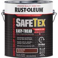 SafeTex&reg; Easy-Tread Acrylic Coating, 1 gal., Water-Based, Flat/Textured, Red Pathway Supply LP