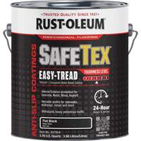 SafeTex&reg; Easy-Tread Acrylic Coating, 1 gal., Water-Based, Flat/Textured, Black Pathway Supply LP