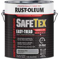 SafeTex&reg; Easy-Tread Acrylic Coating, 1 gal., Water-Based, Flat/Textured, Grey Pathway Supply LP