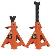 856A Jack Stands, Locking Handle/Ratchet, 6 Ton(s) Capacity, 15-1/2" - 24" H Pathway Supply LP