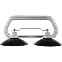 Vacuum Cups - Heavy-Duty Double Cup, 75 lbs. Capacity, 5", Pull-bar, 10" Handle Length Pathway Supply LP