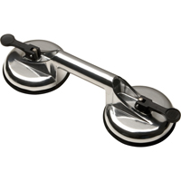 Manually Operated Hand Vacuum Cups - Double Handcup, 66 lbs. Capacity, 4-5/8", Lever, 13" Handle Length Pathway Supply LP