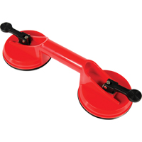 Manually Operated Hand Vacuum Cups - Double Handcup, 66 lbs. Capacity, 4-5/8", Lever, 13" Handle Length Pathway Supply LP
