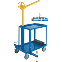 Tall Industrial Lifting Device with Mobile Cart, 500 lbs. (0.25 tons) Capacity Pathway Supply LP