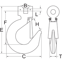 Crochet &agrave; manille avec clapet - calibre 70 Pathway Supply LP