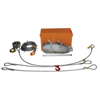 Tirfor&reg; Wire Rope Hoist TU32 Rescue Kit, 5/8" Wire Diameter, 8000  lbs. (4 tons) Capacity Pathway Supply LP