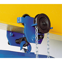 Corso&reg; Geared Trolley, 2000 lbs. (1 tons) Capacity, 2-1/3" - 8-2/3" Pathway Supply LP