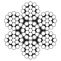 Wire Rope Cable, 100' (30.5 m) x 3/32", 1000 lbs. (0.5 tons), Galvanized Pathway Supply LP