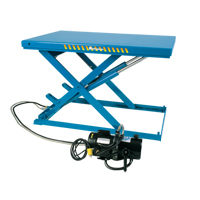 LoProfile Electric-Hydraulic Scissor Lift Table, Steel, 32-1/2" L x 23-1/2" W, 550 lbs. Capacity Pathway Supply LP