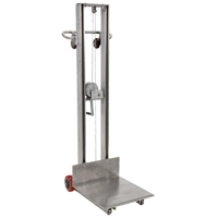Empileur &agrave; plateforme, M&eacute;canisme Treuil manuel, Capacit&eacute; de 400 lb, Levage max de 58" Pathway Supply LP