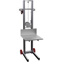 Empileur &agrave; plateforme, M&eacute;canisme Treuil manuel, Capacit&eacute; de 400 lb, Levage max de 58" Pathway Supply LP