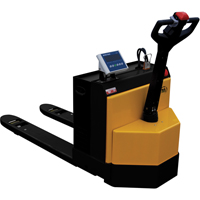 Fully Powered Electric Pallet Truck With  Scale, 4500 lbs. Cap., 48" L x 30.25" W Pathway Supply LP
