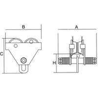 Chariot r&eacute;glable avec plaques de s&eacute;curit&eacute;, 1000 lb (0,5 tonne) Pathway Supply LP