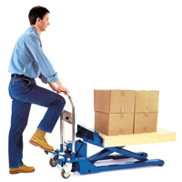 Low Profile Dandy Lift Scissor Lift Table, 37-1/10" L x 19-7/10" W, Steel, 1100 lbs. Capacity Pathway Supply LP