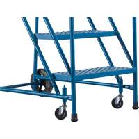 CSA-Certified Rolling Step Ladder, 4 Steps, 22" Step Width, 37" Platform Height, Steel Pathway Supply LP