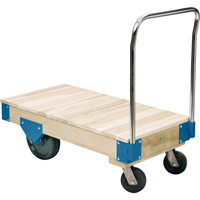 Platform Trucks - All Wood Deck Platform Trucks, 48" L x 24" W, 3000 lbs. Capacity, Nylon Casters Pathway Supply LP