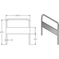 30" Chrome Handle for Platform Truck Pathway Supply LP