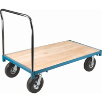 Heavy-Duty Platform Truck, 48" L x 24" W, 1200 lbs. Capacity, Pneumatic Casters Pathway Supply LP