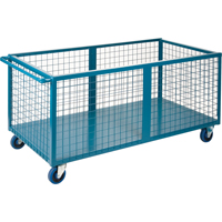 Caisson en treillis m&eacute;tallique, Acier, 63" lo x 30" la x 31,5" h, Volume 25 pi³, Capacit&eacute; 1200 lb Pathway Supply LP
