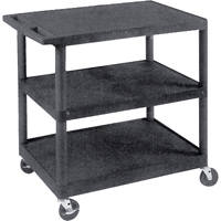 Chariot utilitaire, 3 tiers, 18" x 34" x 24", Capacit&eacute; 400 lb Pathway Supply LP