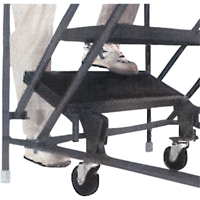 Slope Rolling Ladder, 9 Steps, Anti-Skid, 50° Incline, 90" High Pathway Supply LP