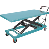 Heavy-Duty Hydraulic Scissor Lift Table, 63" L x 31-7/8" W, Steel, 1100 lbs. Capacity Pathway Supply LP