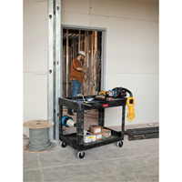 Chariot utilitaire robuste - 4500-88, 2 tiers, 17-1/8" x 33-1/4" x 39", Capacit&eacute; 500 lb Pathway Supply LP