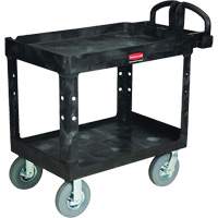 Chariot utilitaire robuste, 2 tiers, 25-1/4" x 37-1/8 x 36-3/8", Capacit&eacute; 500 lb Pathway Supply LP