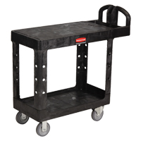 Chariot utilitaire robuste a/tablette plate - 4505-00, 2 tiers, 17-1/4" x 38-1/10" x 38-1/2", Capacit&eacute; 500 lb Pathway Supply LP