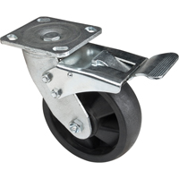Hi-Temp Caster, Swivel with Brake, 6" (152.4 mm), Nylon, 880 lbs. (399 kg.) Pathway Supply LP