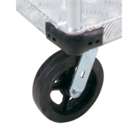 Aluminum Platform Truck, 24" W x 36" L, 2000 lbs. Cap., Mold-on Rubber Wheels Pathway Supply LP