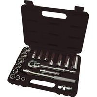 ISK-3820M 6-Point Metric Socket Set, 20 Pcs, 3/8" Drive Size, Deep Pathway Supply LP