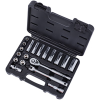 SAE Socket Set, 20 Pcs, 3/8" Drive Size, Deep Pathway Supply LP
