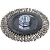 Stringer Bead Brush, 5" Dia., 0.022" Fill, 5/8"-11 Arbor, Stainless Steel Pathway Supply LP
