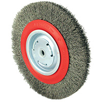 101G-2M Medium Wire Wheel, 8" Dia., 0.014" Fill, 1/2" - 2" Arbor Pathway Supply LP