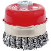 CKB3201T High Performance Knot Banded Cup Brush, 3-1/2" Dia. x 5/8"-11 Arbor Pathway Supply LP