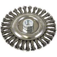 Standard Face Knot Wire Wheel Threaded, 6" Dia., 0.022" Fill, 5/8"-11 Arbor, Steel Pathway Supply LP
